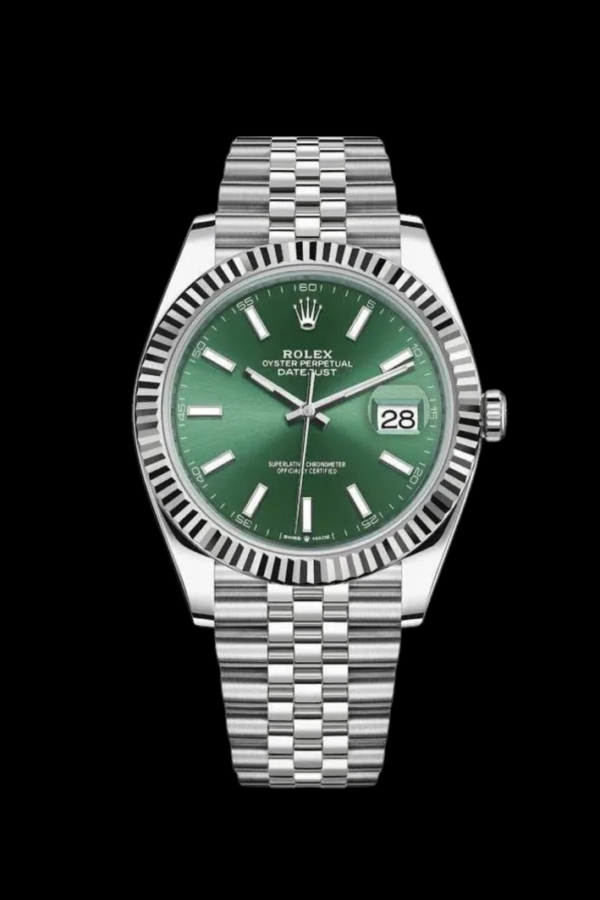 Date-just Green Dial