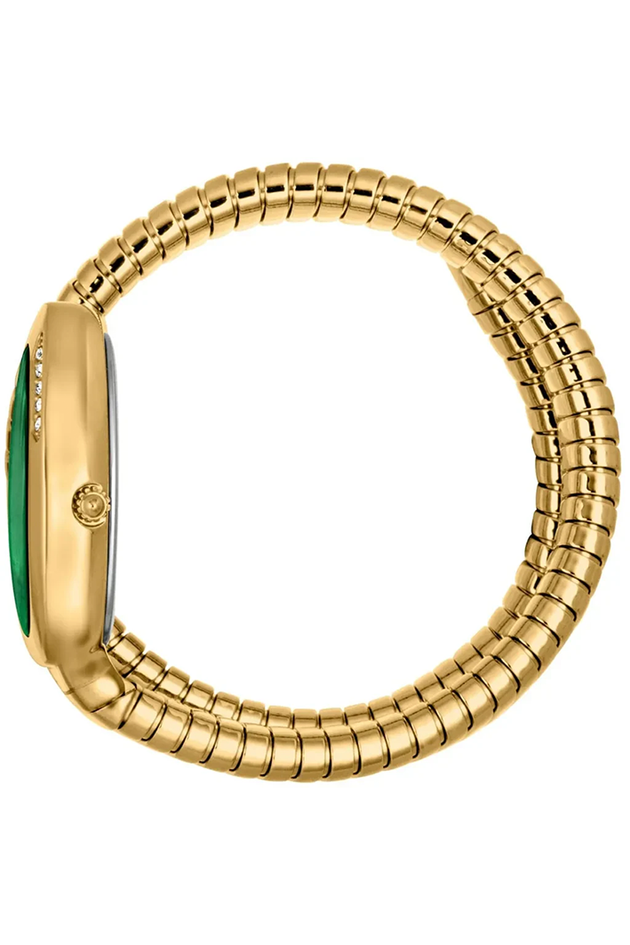 Just Cavalli JC1L229M0035 Women’s Signature Snake Watch – Gold Stainless Steel Bracelet with Green Dial, 22mm Luxury Quartz Timepiece - Image 3