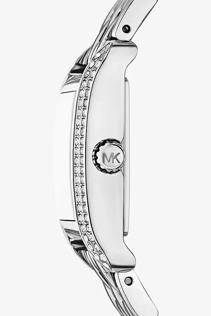 Michael Kors Emery Silver-Tone Stainless Steel Women's Watch with Light Blue Dial (Model: MKO1169) - Image 2