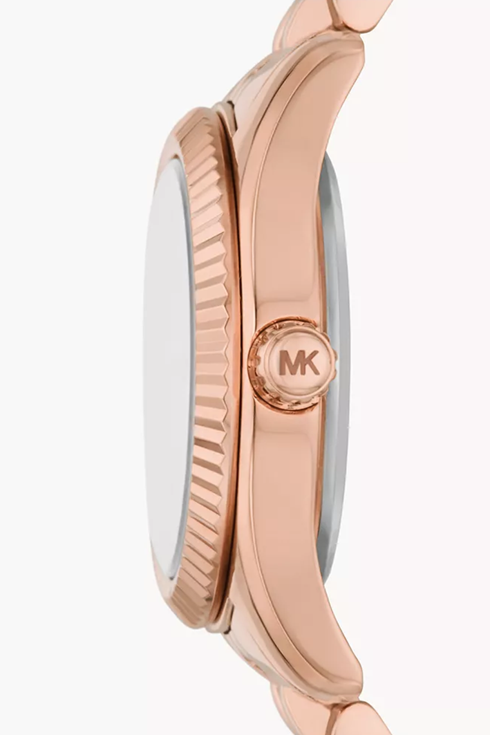 Michael Kors Lexington Three-Hand Rose Gold-Tone Stainless Steel Watch – Model MK4739 - Image 3