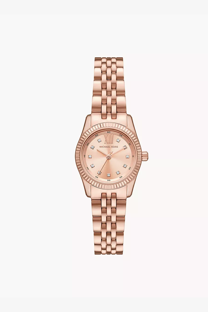 Michael Kors Lexington Three-Hand Rose Gold-Tone Stainless Steel Watch – Model MK4739