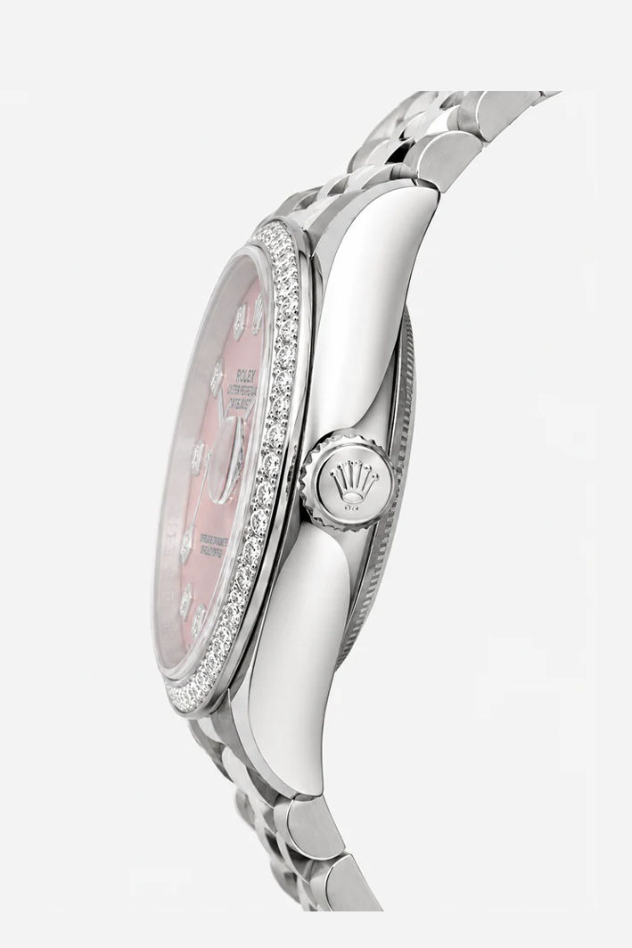 Luxury Rolex Datejust Classic Silver Edition with Soft Pink Dial Rolex-w.04 - Image 3