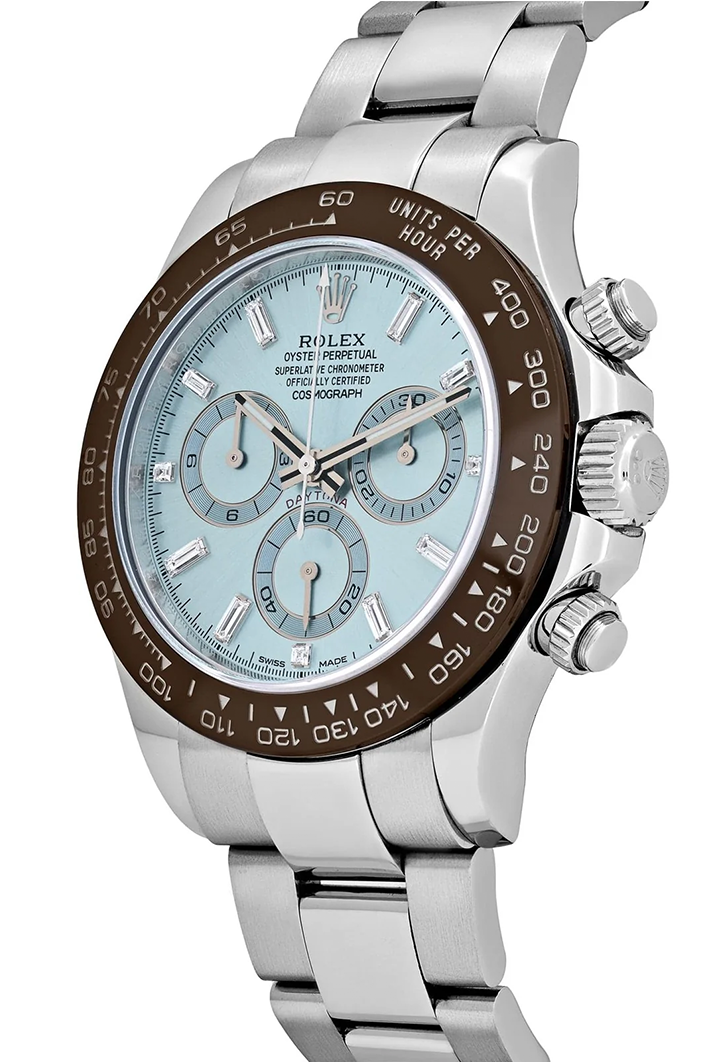 Rolex Cosmograph Daytona Watch For Men - Ice Blue Dial - Image 2