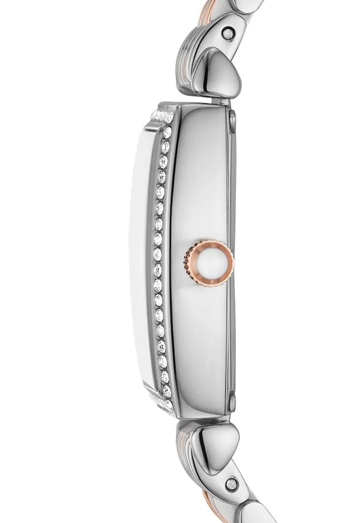 Emporio Armani AR11519 Rectangular Two-Tone Diamond Watch - Image 4