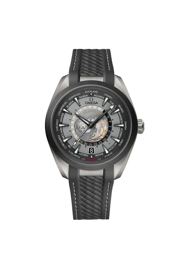 Omega Seamaster Aqua Terra 150M GMT Worldtimer – Titanium (Ref. 220.92.43.22.99.001)