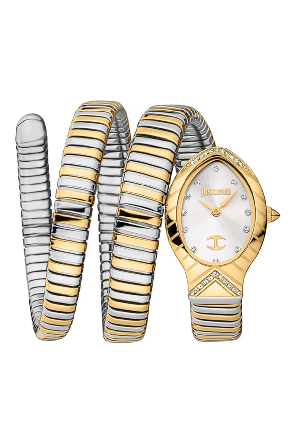 Just Cavalli Signature Snake Quartz Grey Women's Watch – Model JC1L248M0055