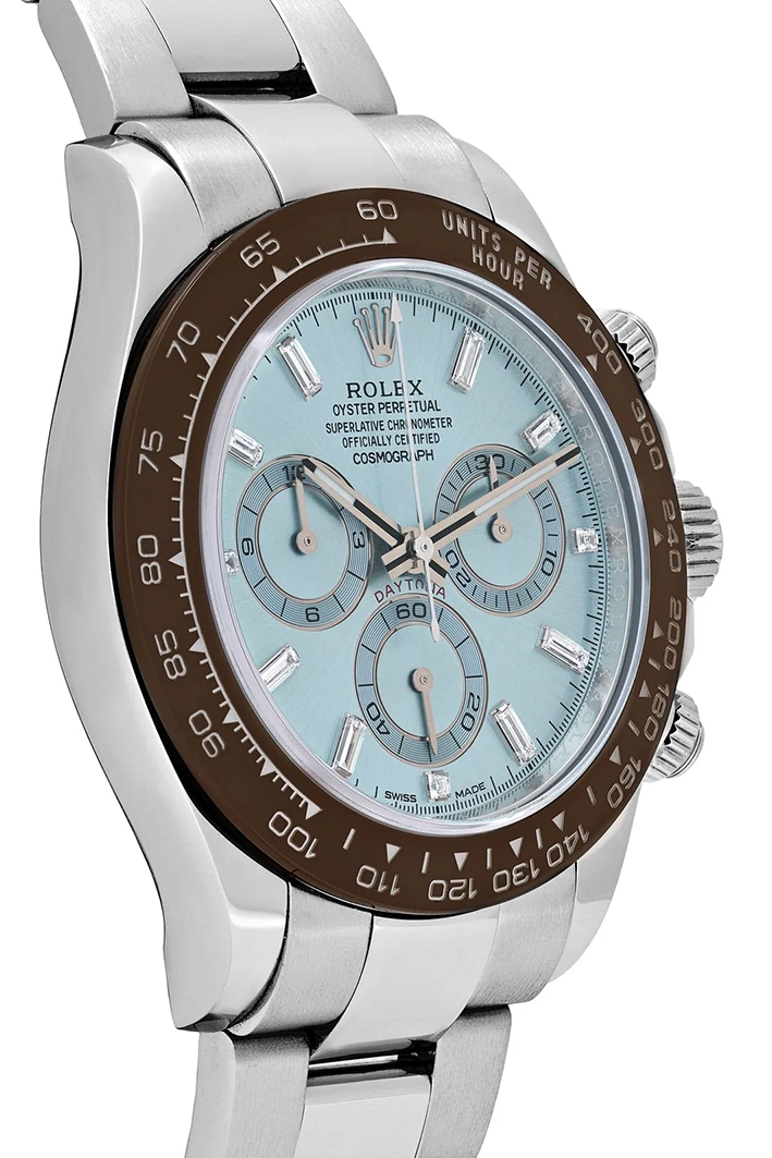 Rolex Cosmograph Daytona Watch For Men - Ice Blue Dial - Image 3
