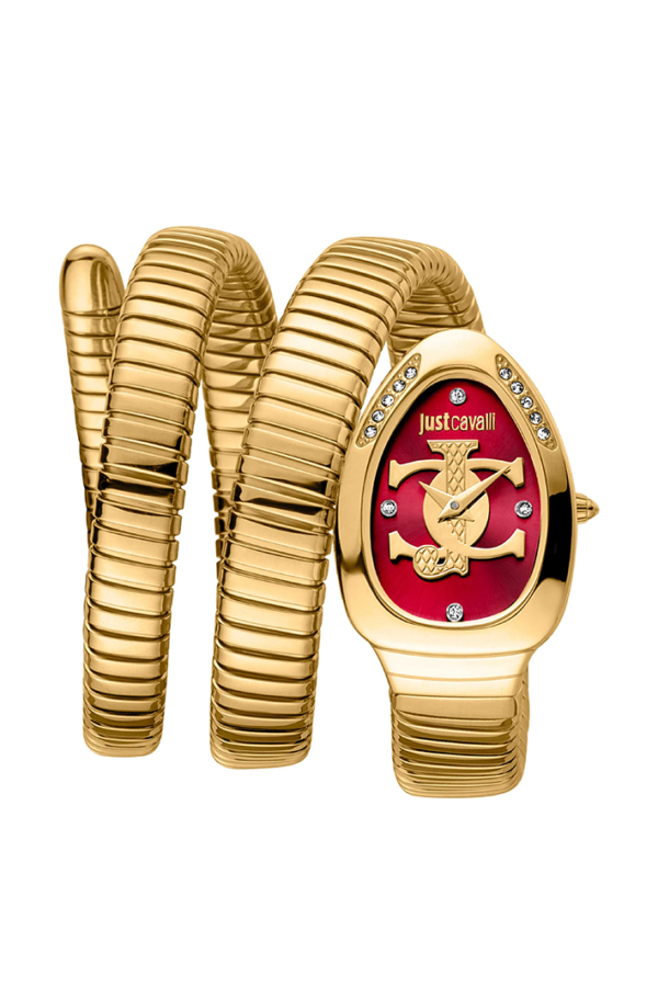Just Cavalli Signature Snake Glam Evo 5 Doppio Women's Watch (Model JC1L228M0045)