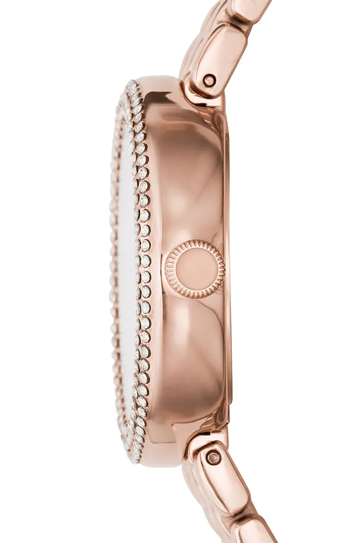 Emporio Armani Rosa AR11355 Rose Gold Pavé Crystal Watch - Image 4