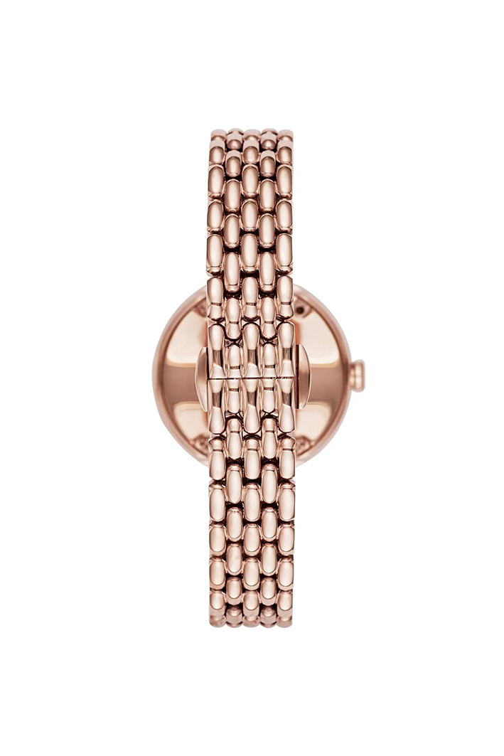 Emporio Armani Rosa AR11355 Rose Gold Pavé Crystal Watch - Image 3