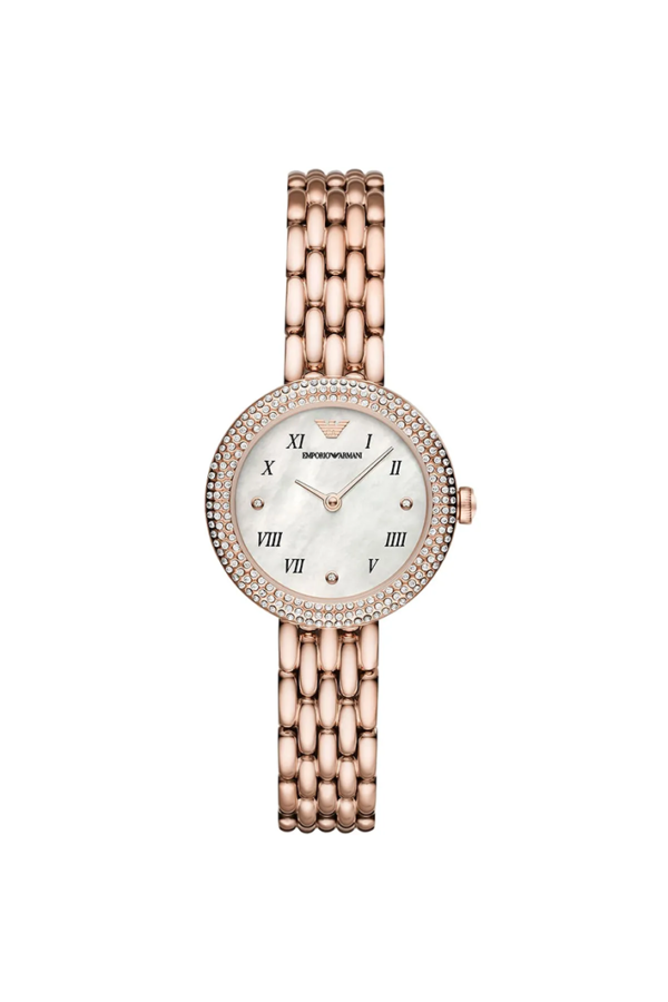 Emporio Armani Rosa AR11355 Rose Gold Pavé Crystal Watch