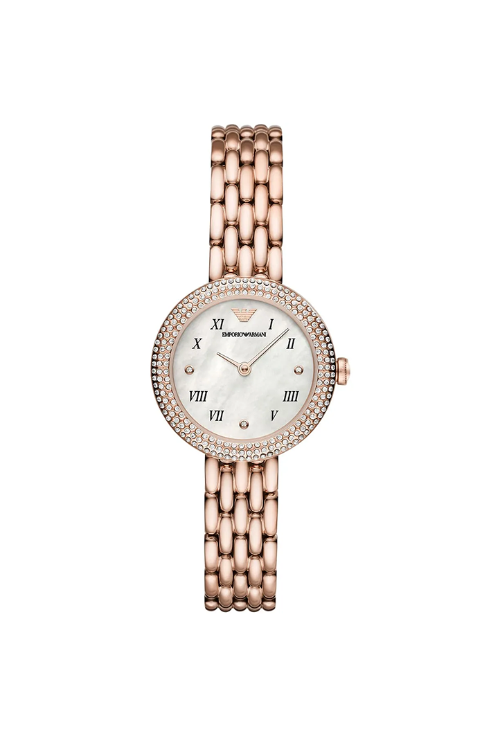 Emporio Armani Rosa AR11355 Rose Gold Pavé Crystal Watch