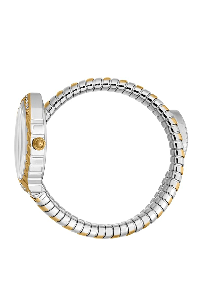 Just Cavalli Women’s JC1L322M0055 Quartz Watch – Unica Snake Design, Silver Dial & Two-Tone Stainless Steel Bracelet - Image 2