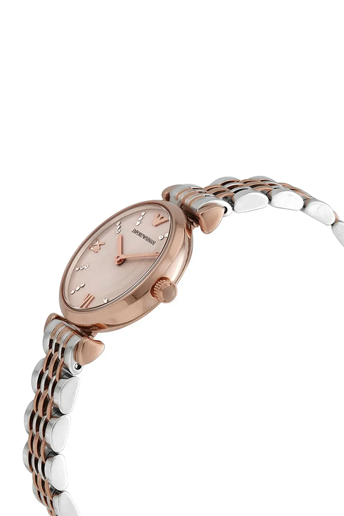 Emporio Armani Gianni T-Bar AR11223 Women’s Watch – Pink Dial Two-Tone Stainless Steel Elegant Fashion Watch - Image 5