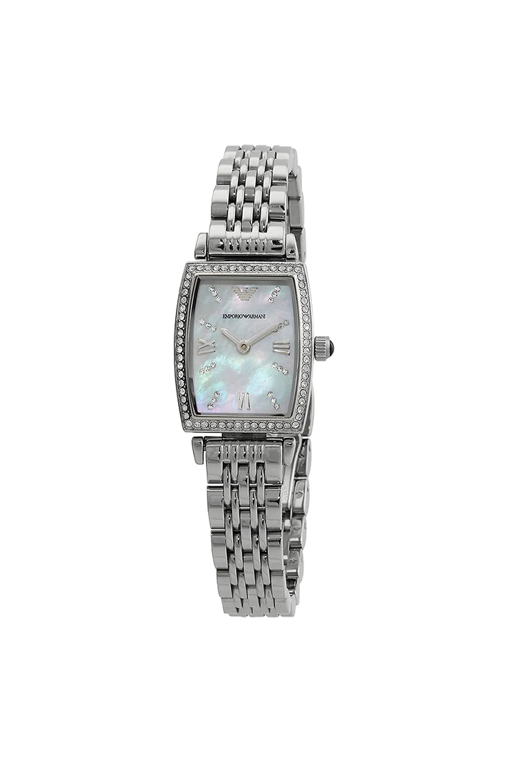 Emporio Armani Gianni T-Bar AR11405 Women’s Watch – White Dial Square Stainless Steel Elegant Fashion Watch - Image 2