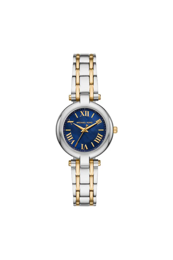 Michael Kors Laney Two-Tone Blue Dial Ladies Watch – MKO1085