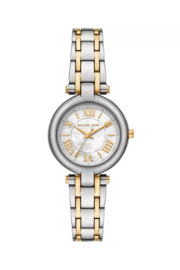Zoom Michael Kors Laney Ladies Watch MK4895 – Elegant Two-Tone Silver & Gold with White Dial