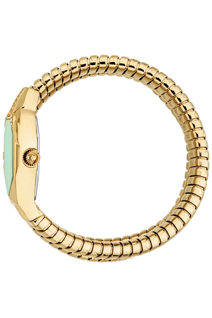 Just Cavalli Women’s JC1L370M0035 Quartz Watch – Signature Snake Design, Green Dial & Gold Stainless Steel Bracelet - Image 3