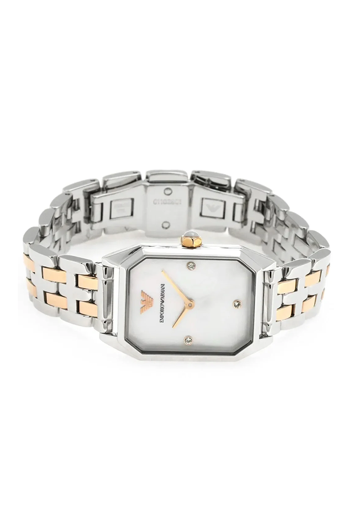 Emporio Armani Gioia AR11146 Women’s Watch – Square White Dial Two-Tone Stainless Steel Elegant Fashion Watch - Image 5