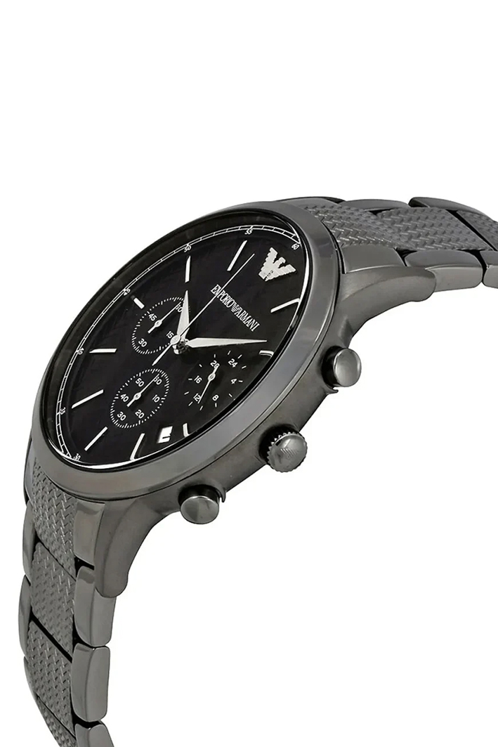 Emporio Armani Renato Large Men’s Watch AR2505 – Blue Dial, Stainless Steel Bracelet, 43mm - Image 4