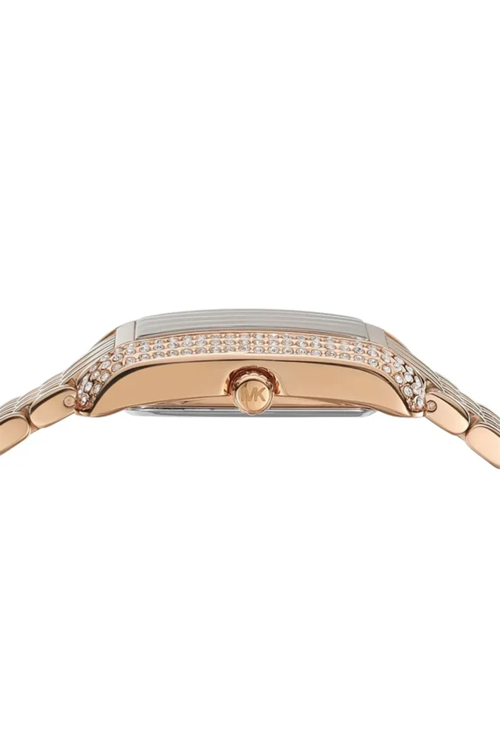 Michael Kors Mini Emery MK4743 Women’s Watch – Rose Gold Stainless Steel Bracelet & White Dial | 33mm Square Quartz Elegant Timepiece - Image 4