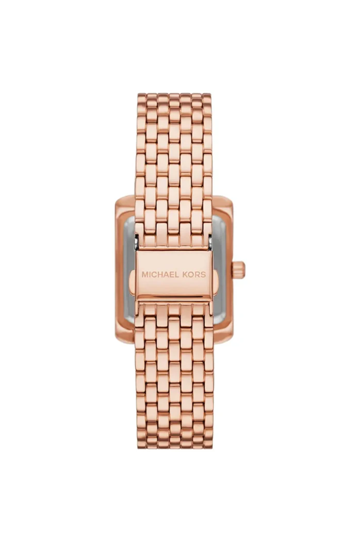 Michael Kors Mini Emery MK4743 Women’s Watch – Rose Gold Stainless Steel Bracelet & White Dial | 33mm Square Quartz Elegant Timepiece - Image 2