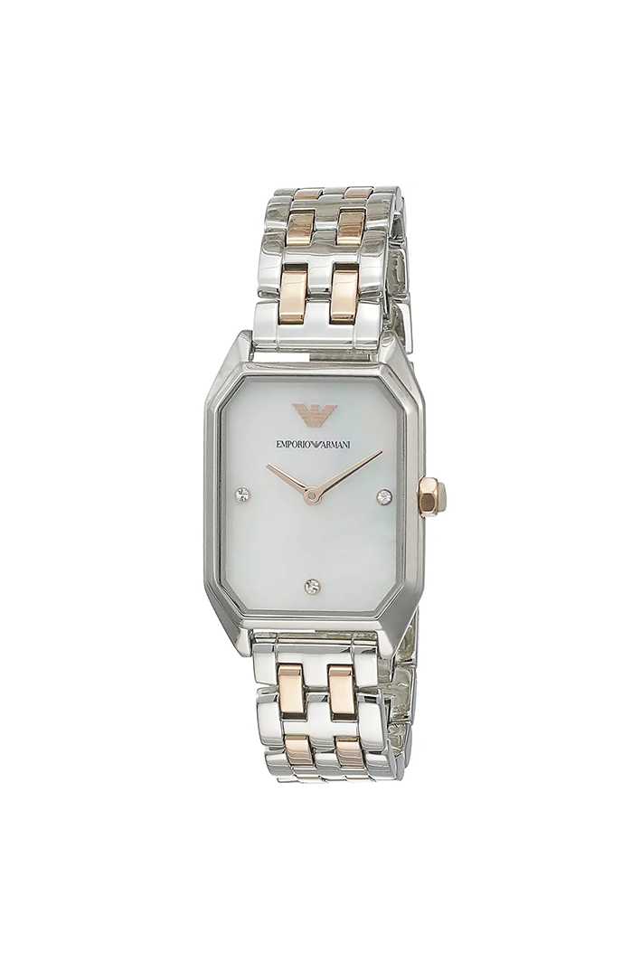 Emporio Armani Gioia AR11146 Women’s Watch – Square White Dial Two-Tone Stainless Steel Elegant Fashion Watch - Image 2