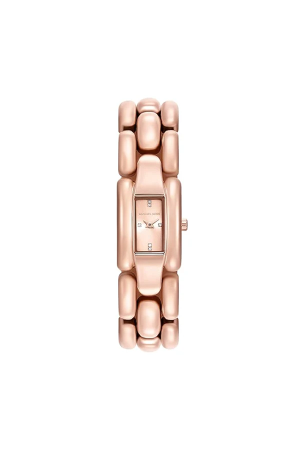Michael Kors Hally Women’s Watch MK4954 Rose Gold Rectangular Quartz Watch