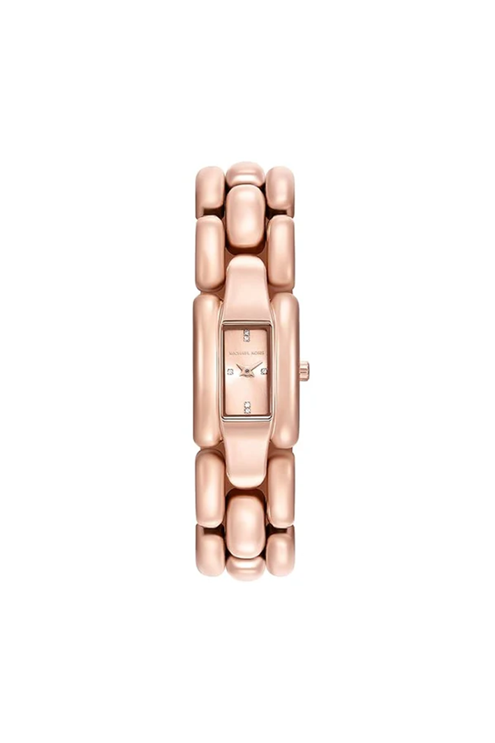 Michael Kors Hally Women’s Watch MK4954 Rose Gold Rectangular Quartz Watch