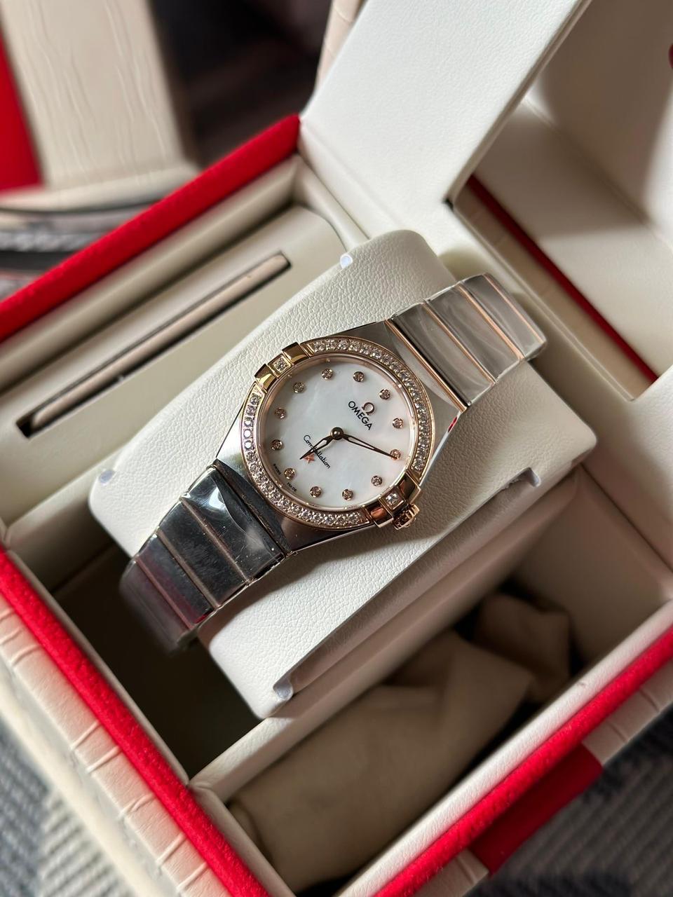 Omega Constellation 27 Two Tone Rose Gold x Steel - Image 2