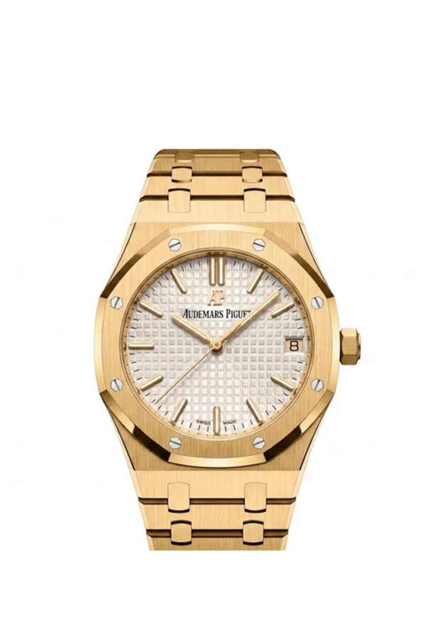 Luxury Gold Women’s Watch – Inspired by Audemars Piguet Royal Oak Design with Date Display- medium