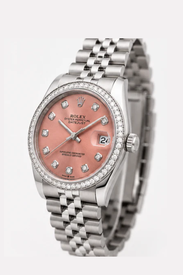 Luxury Rolex Datejust Classic Silver Edition with Soft Pink Dial Rolex-w.04 - Image 2