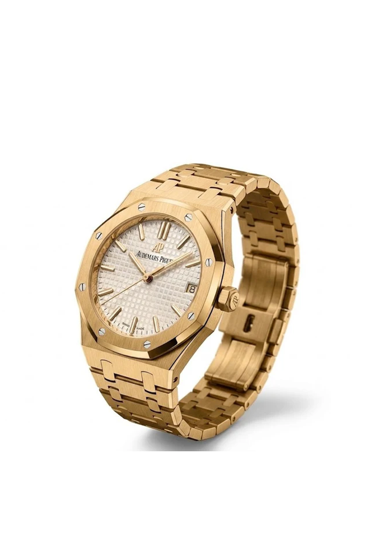 Luxury Gold Women’s Watch – Inspired by Audemars Piguet Royal Oak Design with Date Display- medium - Image 2
