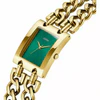 Guess Mod Heavy Metal GW0740L2 Gold Tone Emerald Green Dial Chain Watch - Image 2